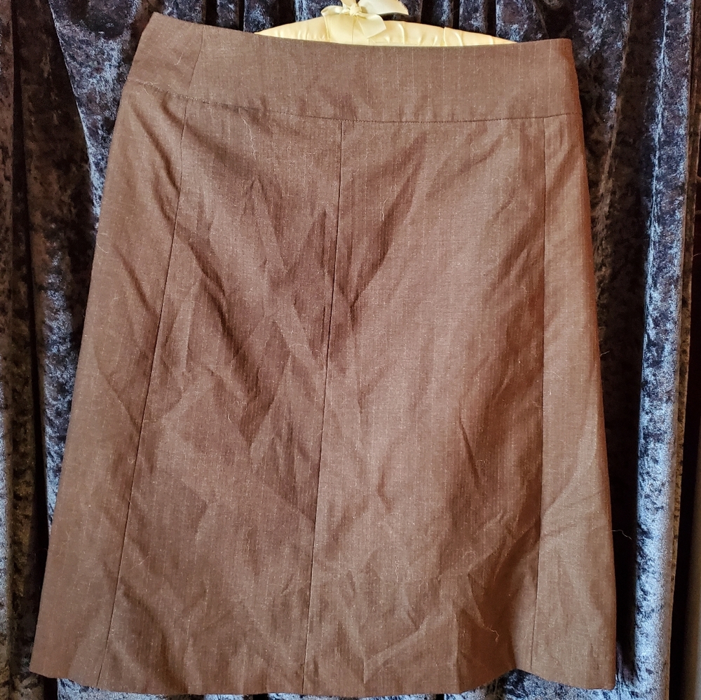 RW&CO. Patricia grey suit a-line pinstripe skirt